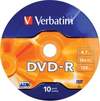 DVD VERBATIM Spindel, 16x, 4,7 GB/120min 10 Stk